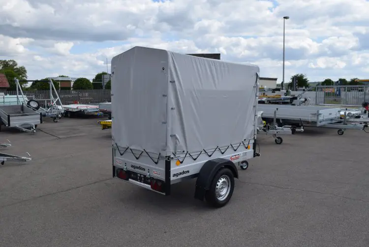 agados alux 3 aluminum sideboards + railing + tarpaulin