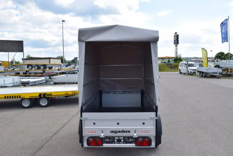 agados alux 3 aluminum sideboards + railing + tarpaulin