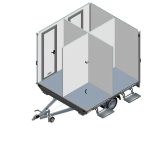 tomplan "sanicare" twcp 250 leermodell 4 kabinen
